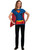 Women's Supergirl Super Girl T-Shirt With Cape Costume