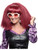 Adult Womens Red Go Disco 70s Wavy Costume Accessory Wig