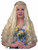 Womens Long Blonde Wavy 60s 70s Flower Child Hippie Costume Wig