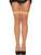 Adult Sexy Nude Beige Roaring 20s Fish Net Fishnet Thigh High Stockings