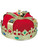 Red Royal Regal King Gold Bejeweled Crown Headpiece Hat