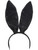 New 9.5" Black Satin Easter Bunny Rabbit Costume Ears