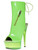 Sexy Womens 6" Neon Green Ankle Bootie With Functional Zipper Pocket Shoes