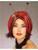 Adult Black and Red Lady Bug Costume Striped Wig With Antennae