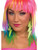 Womens Retro Green Lightning Bolt Dangling Earrings Costume Accessory