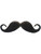 Black Villain Cowboy Warrio Curly Costume Moustache