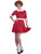 Orphan Annie Adult's Bright Red Curly Costume Dress Up Wig