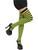 Women's Sexy Striped Black and Green Thigh Highs Costume Stockings