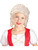 Child's White Colonial Girl Settler Pilgrim Magistrate Wig