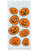4" x 9" x 2" Pumpkin Cello Bags Party Favors Halloween Decorations