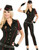 Womens Sexy Black Navy Angel Naval Officer Costume