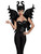 Adults Womens Black Maleficent Disney Witch Angel Costume Accessory Wings