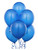 12 Blue Latex Birthday Graduation Party 11" Decoration Balloons