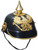 Adult Black Gold German Military Soldier Police Officer Costume Helmet Party Hat