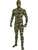 Green Camo Adult Disappearing Man Professional Quality Full Body Zentai Suit