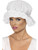 Adult Womens White Colonial Mop Cap Bonnet Costume Accessory