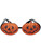 Glittered Jack-O-Lantern Fancy Frames Glasses Halloween Costume Accessory