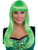 Sexy Adult Womens Green Irish Lass Costume Neon Wig