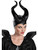 Womens Deluxe Black Maleficent Evil Witch Costume Accessory Horns Headpiece