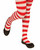 Child's Christmas Candy Clown Red White Striped Long Costume Tights