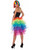 Women's Sexy Rainbow Fantasy Costume Bustle Tu Tu Burlesque Tutu Skirt