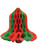 12" Red And Green Tissue Paper Bell Holiday Christmas Party Decoration