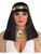 Egyptian Costume Black Cleopatra Wig With Gold Headband