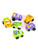 12 Count Two Tone Pull Back Toy Racecars