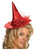 New Women's Deluxe Red Satin Costume Mini Witch Hat