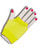 Adults Yellow Glam Rock Fishnet Fingerless Costume Half Gloves