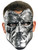 Adult Silver Chrome Halloween Costume Evil Gothic Destro Mask