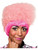 Sexy Adult Nicki Minaj Pink Curly High Top Costume Wig with Bangs