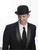 Super Deluxe Like Wool Adult Black Derby Bowler Costume Coke Hat