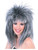 Adult Womens Silver 80s Big Hair Spiked Costume Wig