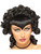 Adult Black Gothic Queen Costume Flared Curly Pointed Punk Wig