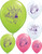 Set of 6 Disney Peter Pan Tinker Bell Disney Fairies 12" Assorted Color Balloons