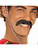 Brown Pancho Mexican Mariachi Costume Mustache