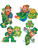 One 14" Assorted St Patricks Day Leprechaun Double Sided Cutout Decoration