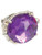 New Jumbo Adult Vintage Hollywood Starlet Costume Purple Rhinestone Bling Ring