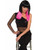 Womens Club Candy Candi Sugar Dipped Straight Ravin Black Pink Costume Long Wig