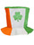 Saint Patrick's Day Plush Irish Flag Top Hat With Shamrock Costume Accessory