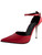 Sexy Womens 4" Red Steel Stiletto Heel D-Orsay Pointed Toe Pump Shoes