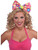 Circus Sweetie Pink Polka Dot Clown Costume Bow Headband With Pom Poms