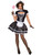 Womens Adults Black White Sexy Suzette French Maid Costume