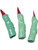 Set of 24 Green Costume Accessory Witch Finger