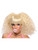 Adult Womens Blonde Nicki Minaj Bubble Gum Clown Team Spirit Curly Wig