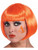 Adult's Womens Orange Bob Hair Wig With Bangs Costume Accessory