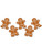 Set Of 10 Mini Gingerbread Cutouts Christmas Holiday Party Decorations 5"