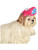 Soft Plush Pink Cartoon Hippo Headpiece Hat For Pet Dog