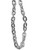 Old School Costume Big Link Silver Neck Chain Necklace